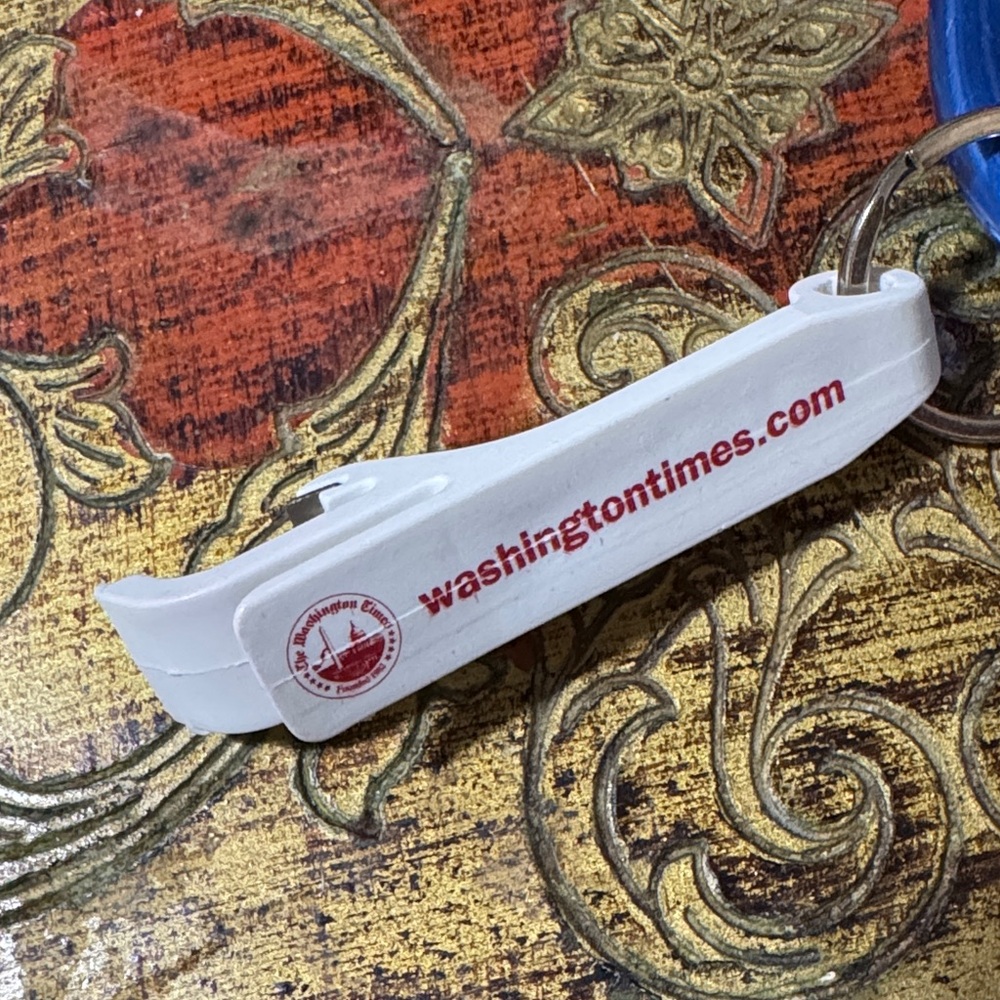 College Republicans "Best Party on Campus" Red Bottle Opener Keychain - Picture 5 of 5